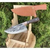 Lauko virtuvės šefo peilis su medine rankena